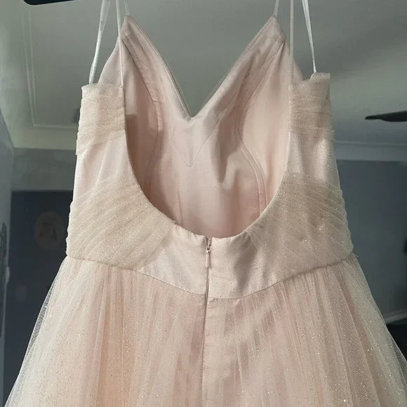 Terani Couture Ruffle Glittery Tulle Ball Gown - Picture 5 of 8